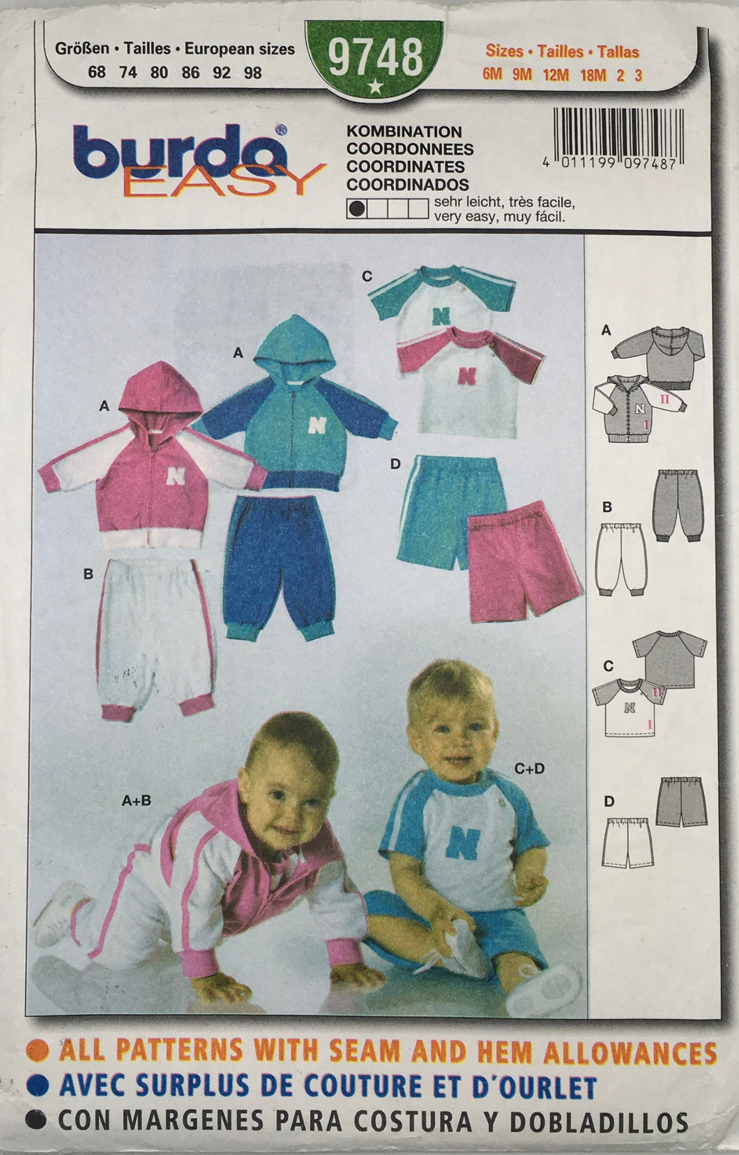 2005 Sewing Pattern: Burda 9748