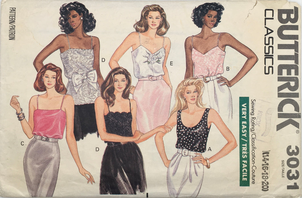 1988 Vintage Sewing Pattern: Butterick 3031