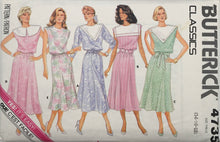 Load image into Gallery viewer, 1985 Vintage Sewing Pattern: Butterick 4735
