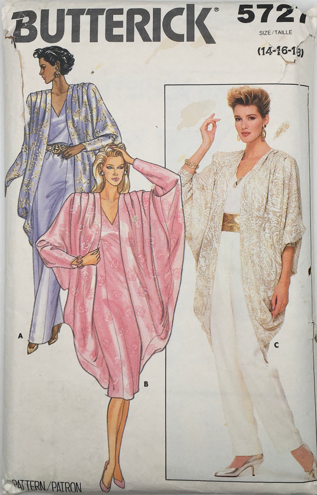 1987 Vintage Sewing Pattern: Butterick 5727