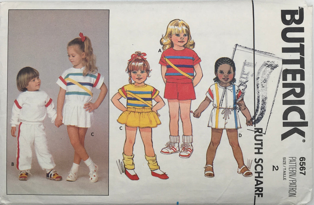 1980’s Vintage Sewing Pattern: Butterick 6567