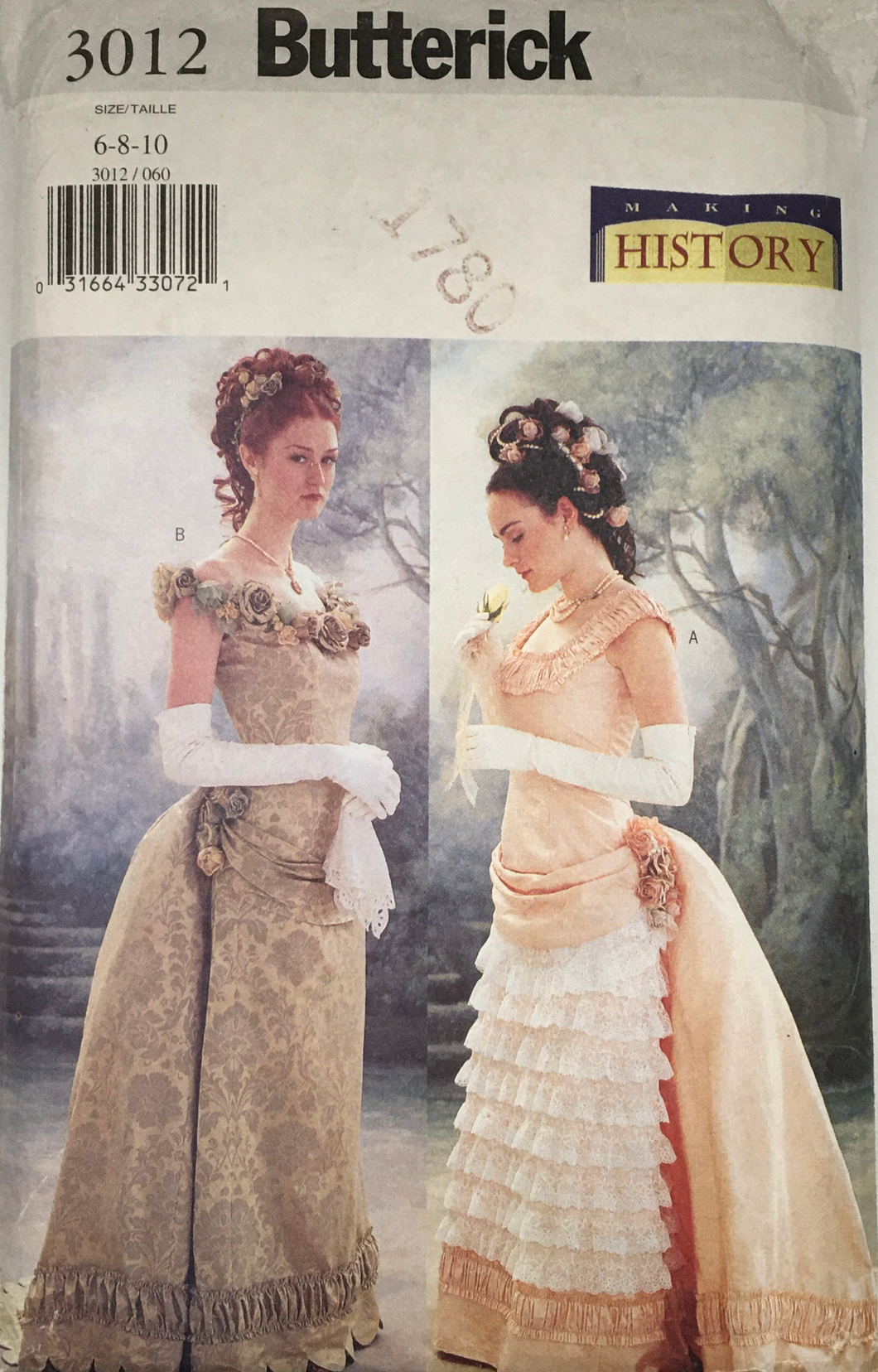 2001 Sewing Pattern: Butterick 3012
