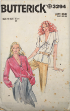 Load image into Gallery viewer, 1980’s Vintage Sewing Pattern: Butterick 3294
