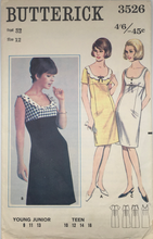 Load image into Gallery viewer, 1965 Vintage Sewing Pattern: Butterick 3526
