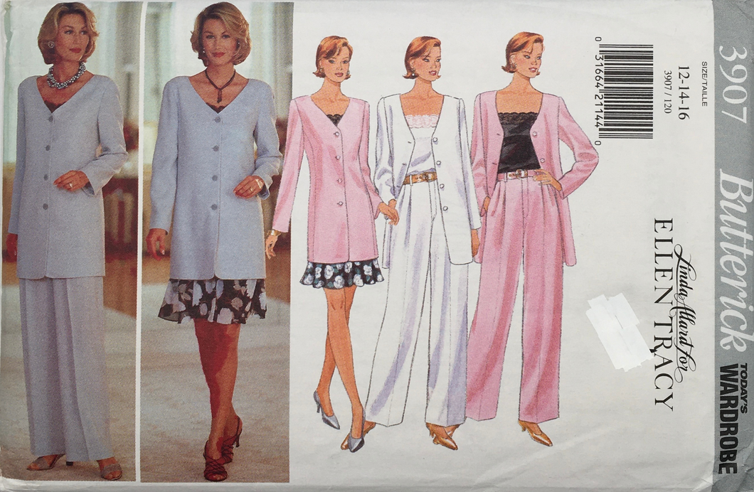 1996 Vintage Sewing Pattern: Butterick 3907