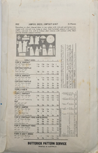 Load image into Gallery viewer, 1965 Vintage Sewing Pattern: Butterick  3932
