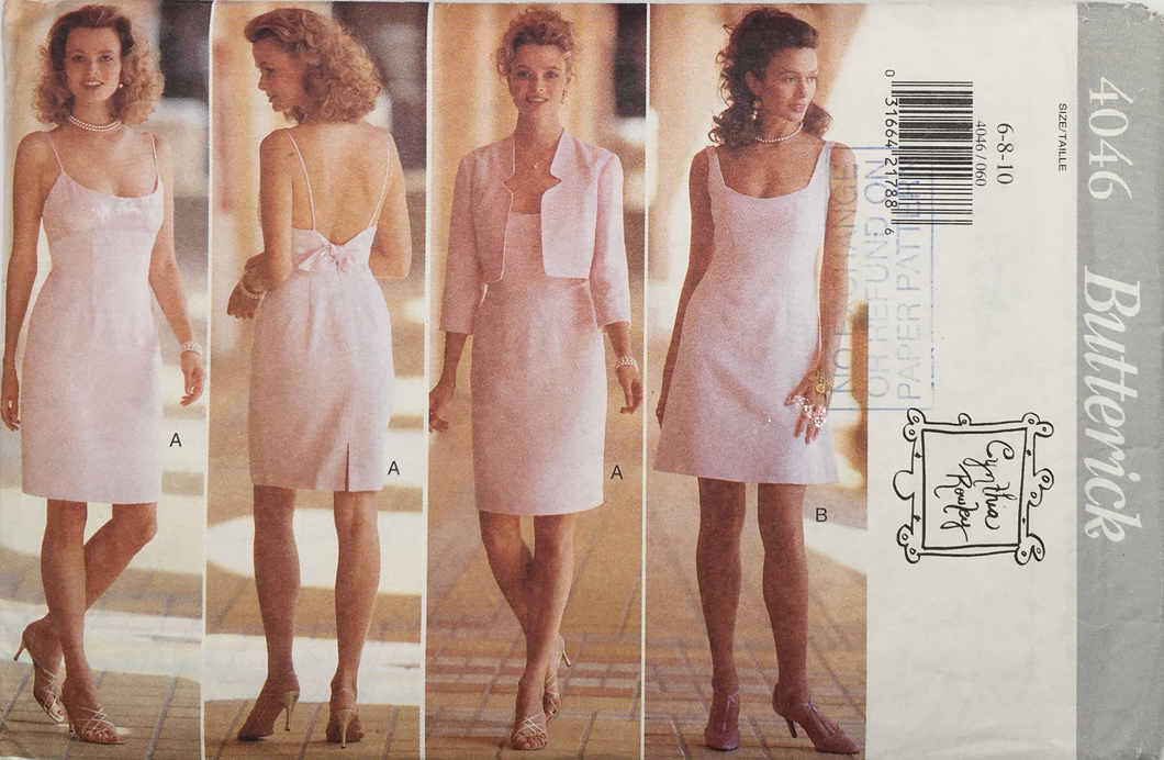 1995 Vintage Sewing Pattern: Butterick 4046