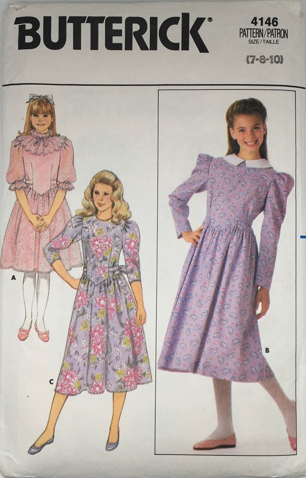 1986 Vintage Sewing Pattern: Butterick 4146