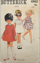 Load image into Gallery viewer, 1960&#39;s Vintage Sewing Pattern: Butterick 4983
