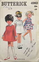 Load image into Gallery viewer, 1960&#39;s Vintage Sewing Pattern: Butterick 4983
