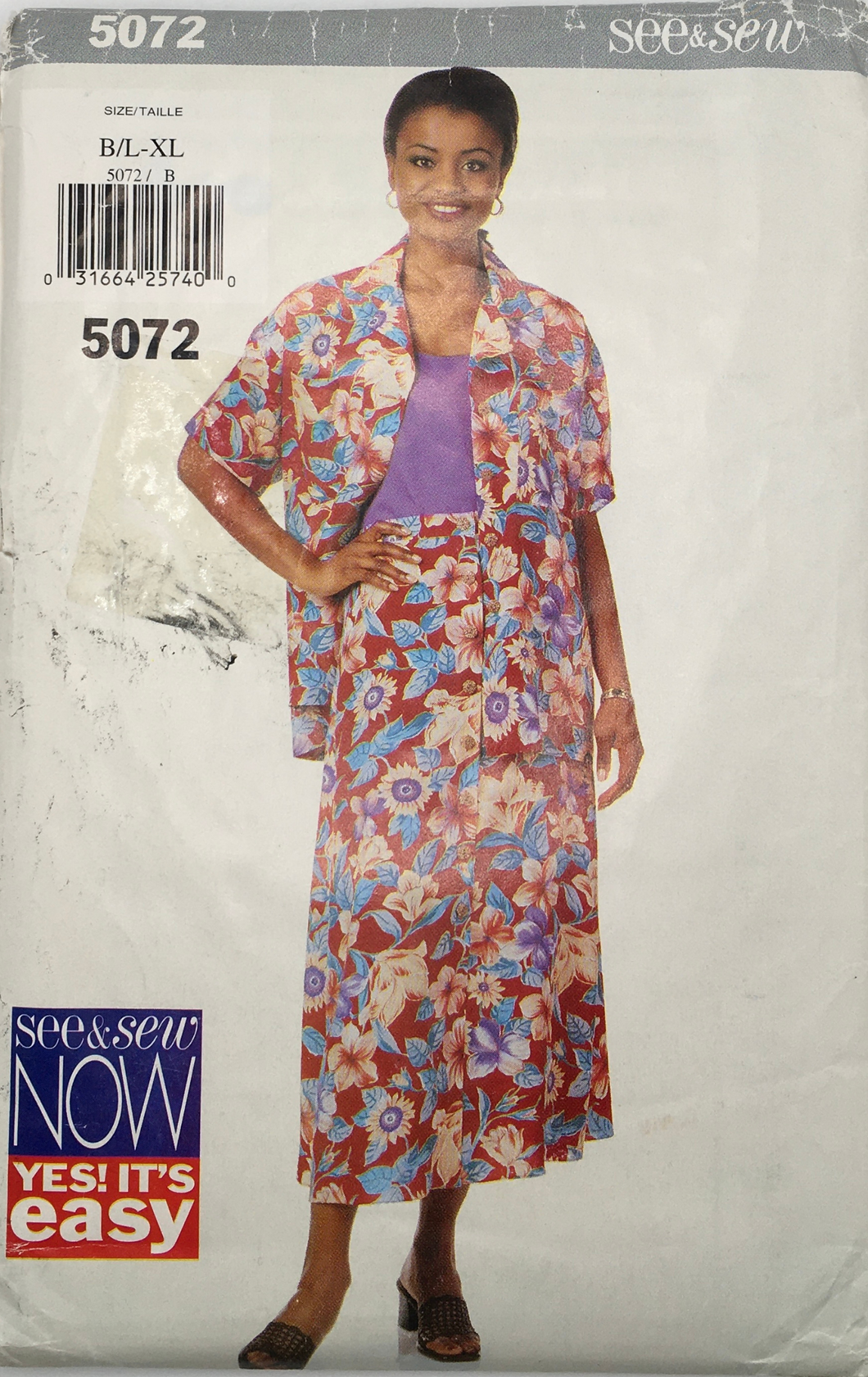 1990’s Vintage Sewing Pattern: See & Sew 5072