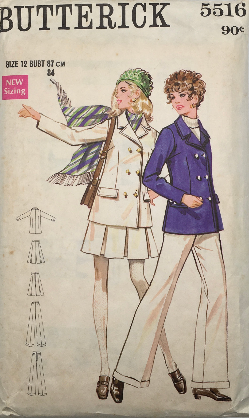 1969 Vintage Sewing Pattern: Butterick 5516