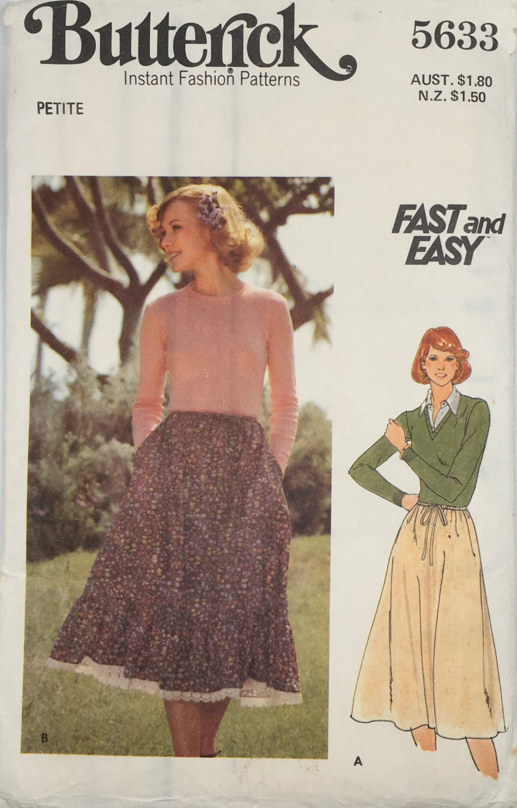 1979 Vintage Sewing Pattern: Butterick 5633