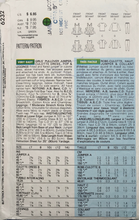 Load image into Gallery viewer, 1992 Vintage Sewing Pattern: Butterick 6232
