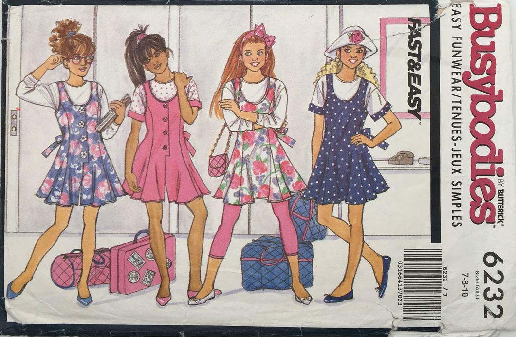 1992 Vintage Sewing Pattern: Butterick 6232
