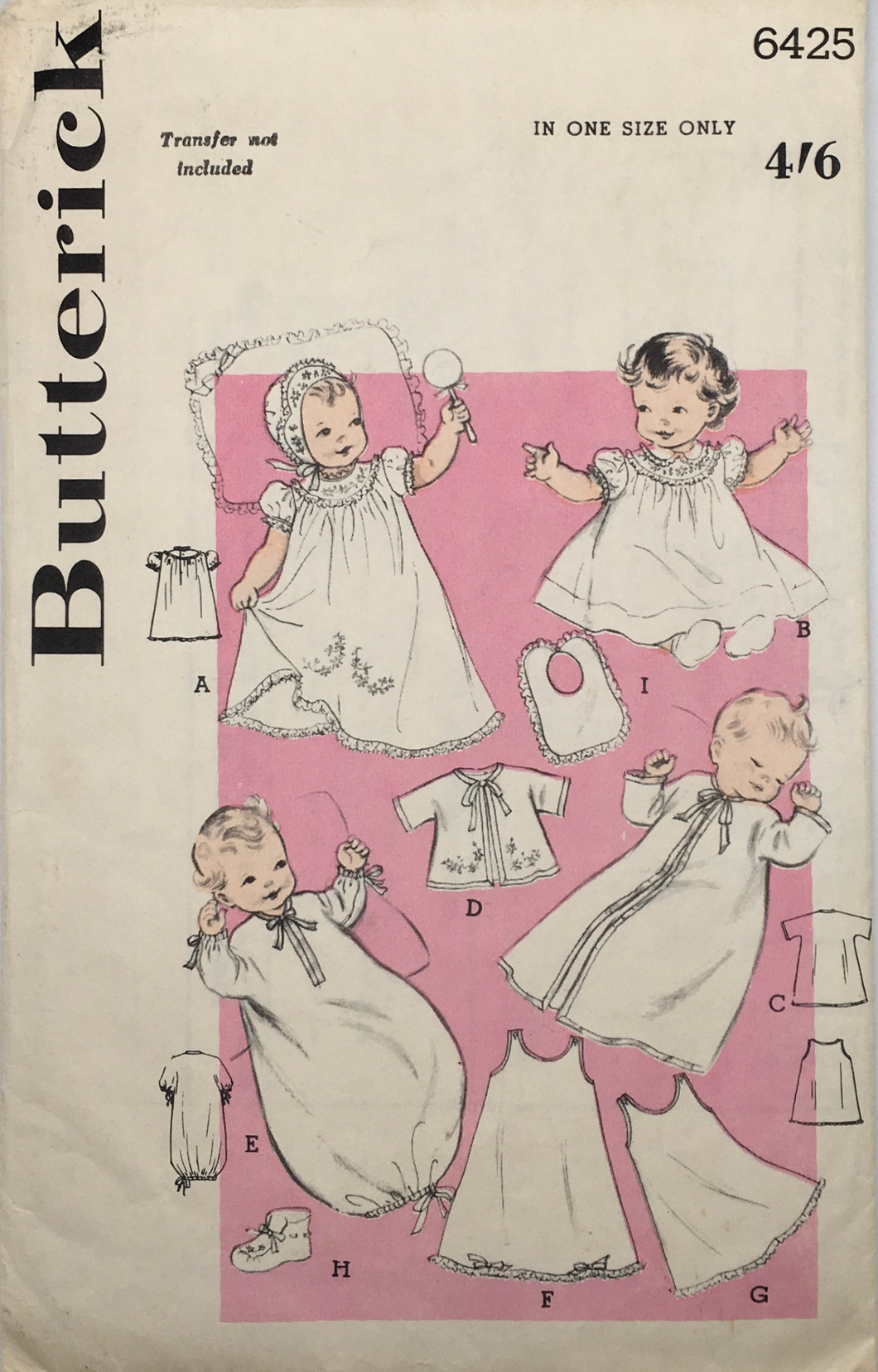 1953 Vintage Sewing Pattern: Butterick 6425