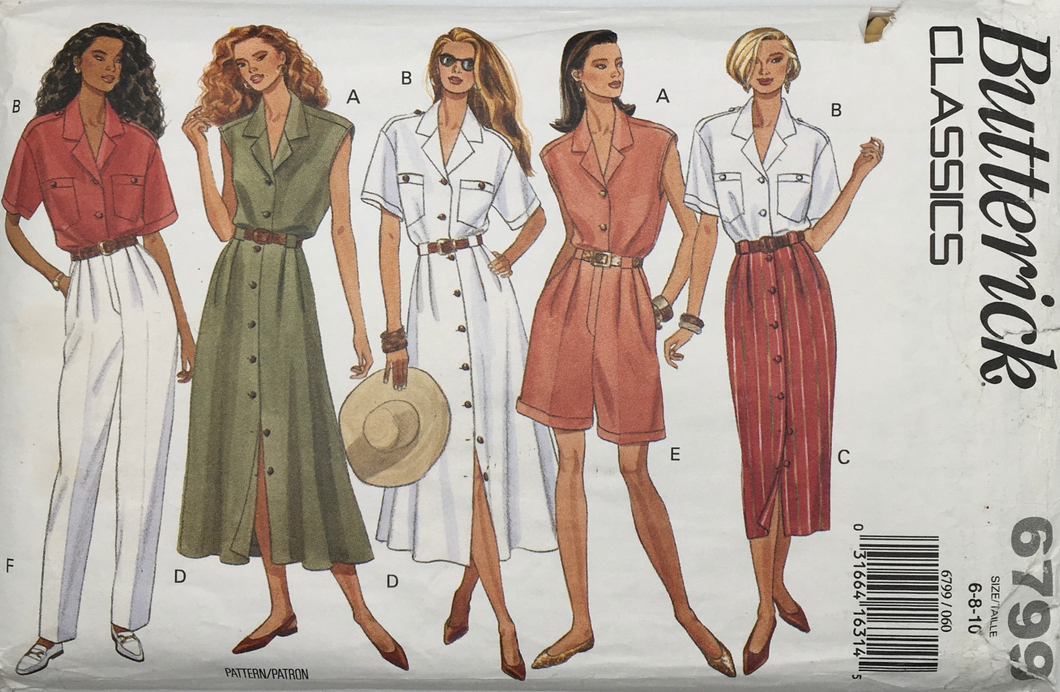 1993 Vintage Sewing Pattern: Butterick 6799