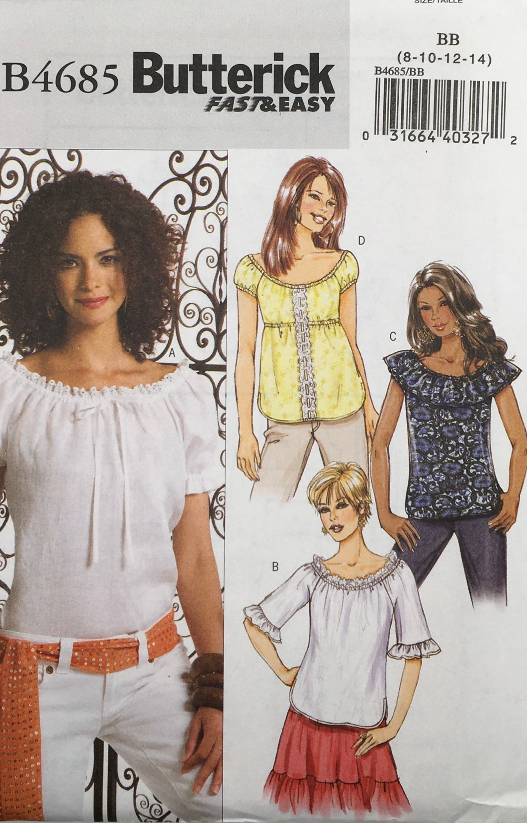 2005  Sewing Pattern: Butterick B4685