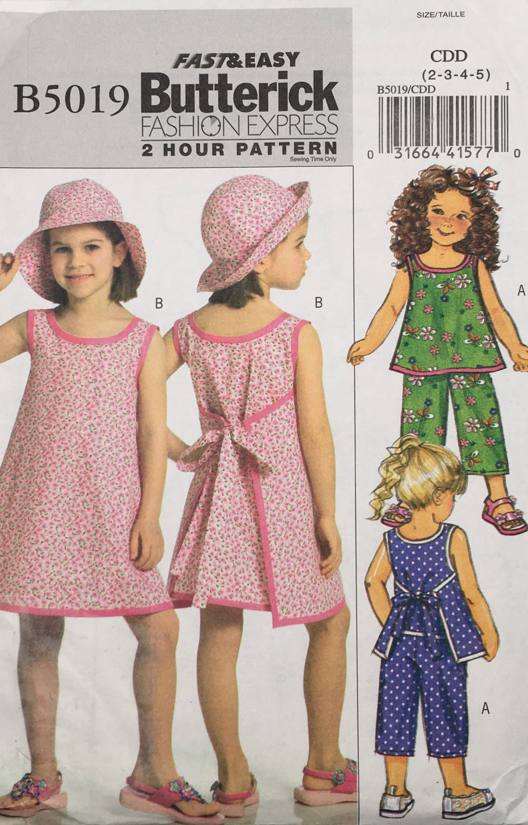 2007  Sewing Pattern: Butterick B5019