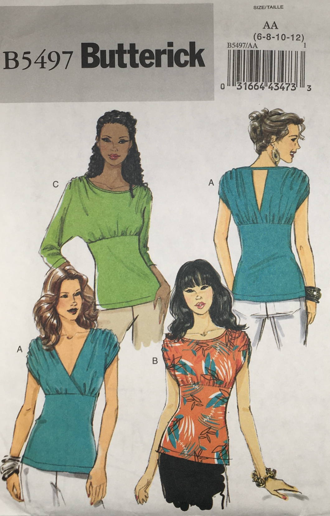 2010  Sewing Pattern: Butterick B5497