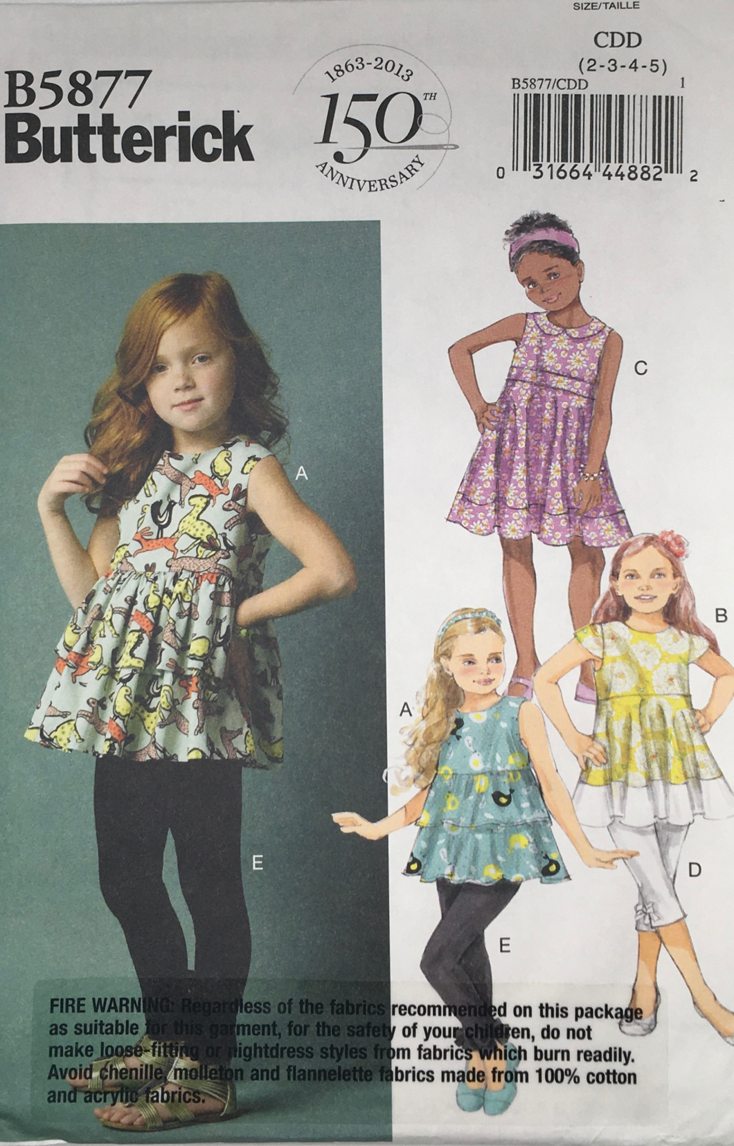 2012  Sewing Pattern: Butterick B5877