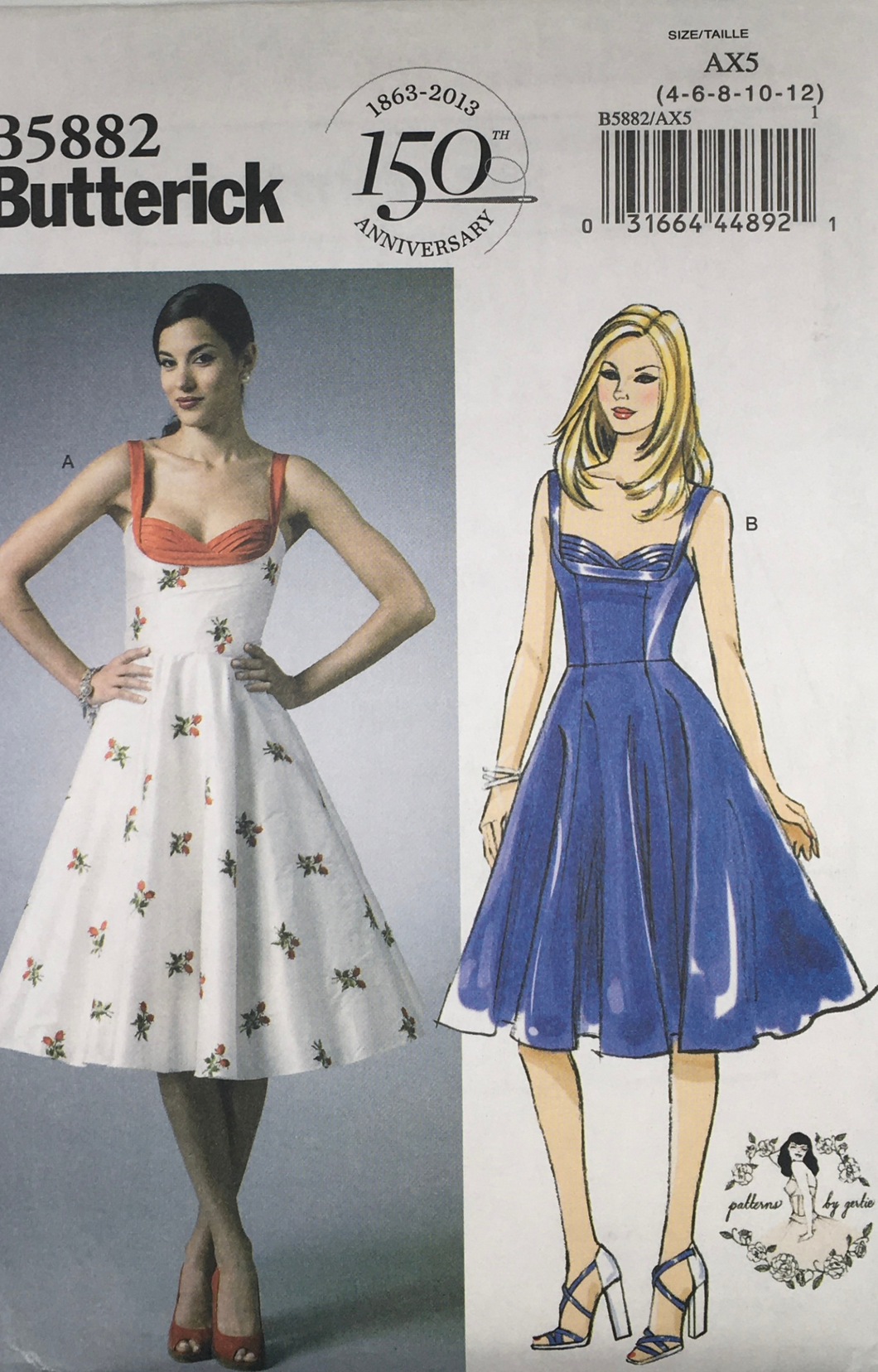 2013 Sewing Pattern: Butterick B5882