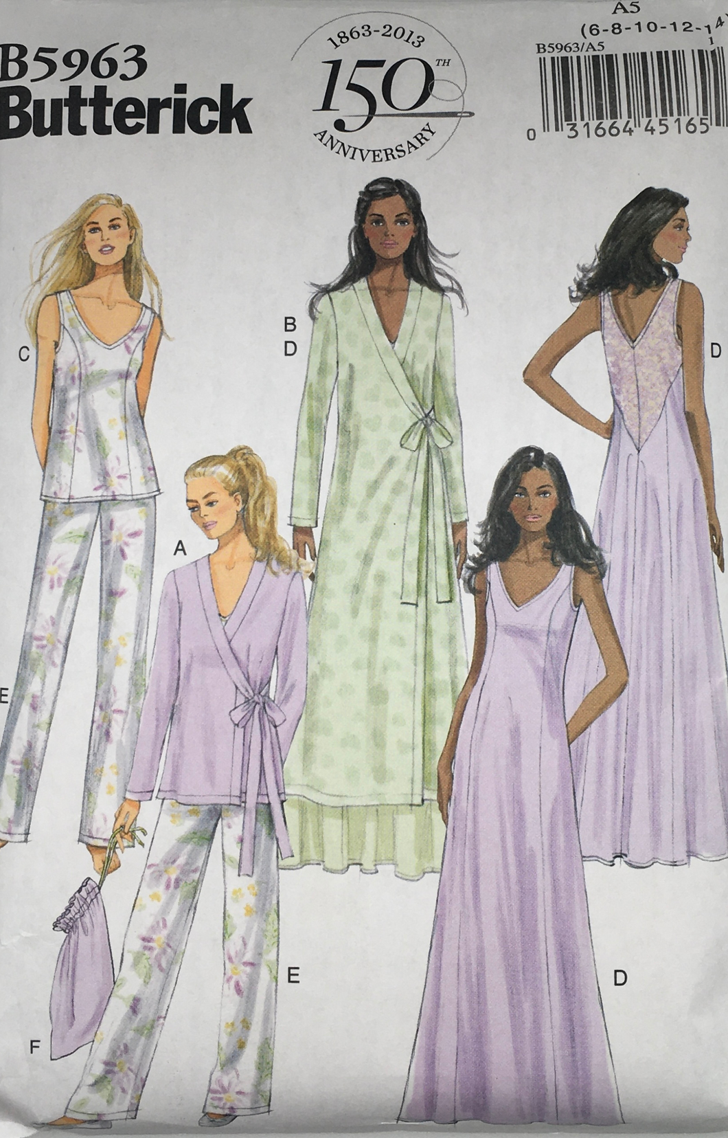 2013 Sewing Pattern: Butterick B5963