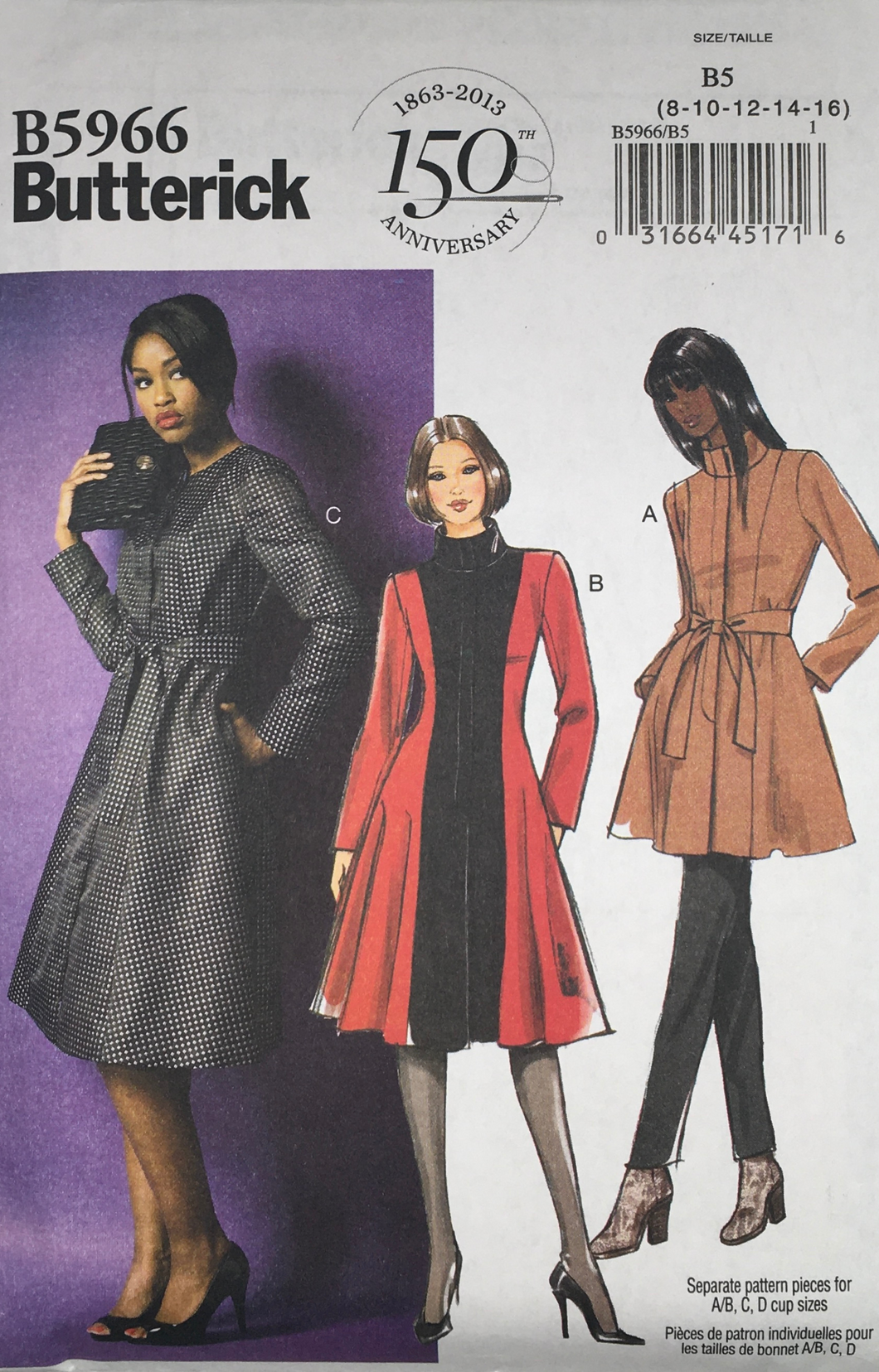 2013 Sewing Pattern: Butterick B5966