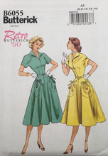 Load image into Gallery viewer, 1950’s Reproduction Sewing Pattern: Butterick B6055
