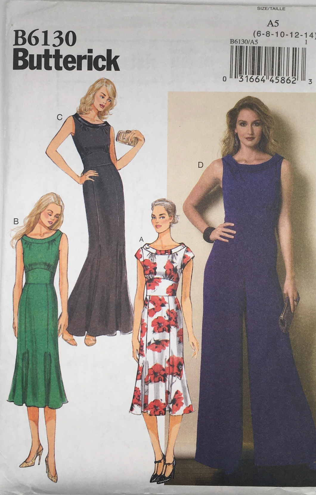 2014 Sewing Pattern: Butterick B6130