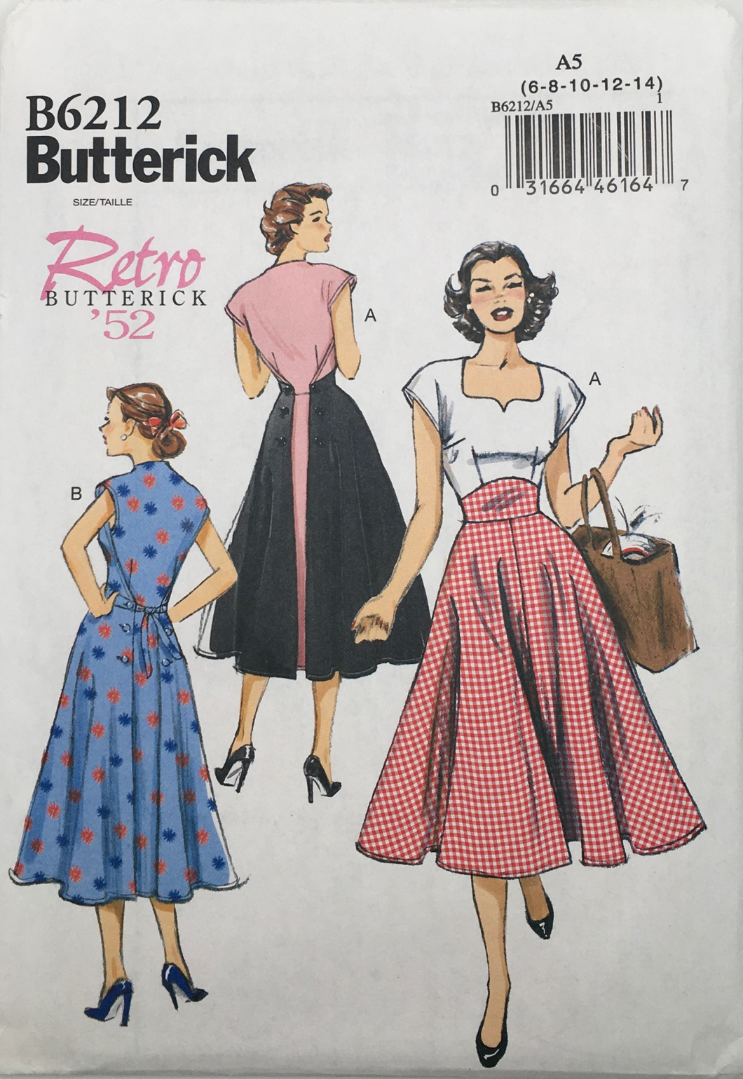 1952 Reproduction Sewing Pattern: Butterick B6212