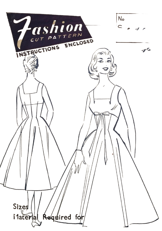 1960's Vintage Sewing Pattern: Fashion Cut 4772