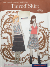 Load image into Gallery viewer, Vintage Sewing Pattern: Spotlight Tiered Skirt
