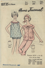 Load image into Gallery viewer, 1950&#39;s Vintage Sewing Pattern: Home Journal 10725
