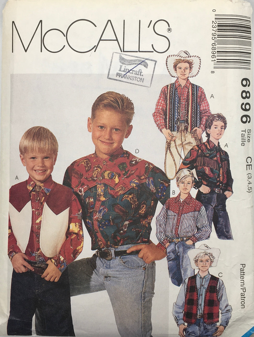 1994 Vintage Sewing Pattern: McCalls 8696