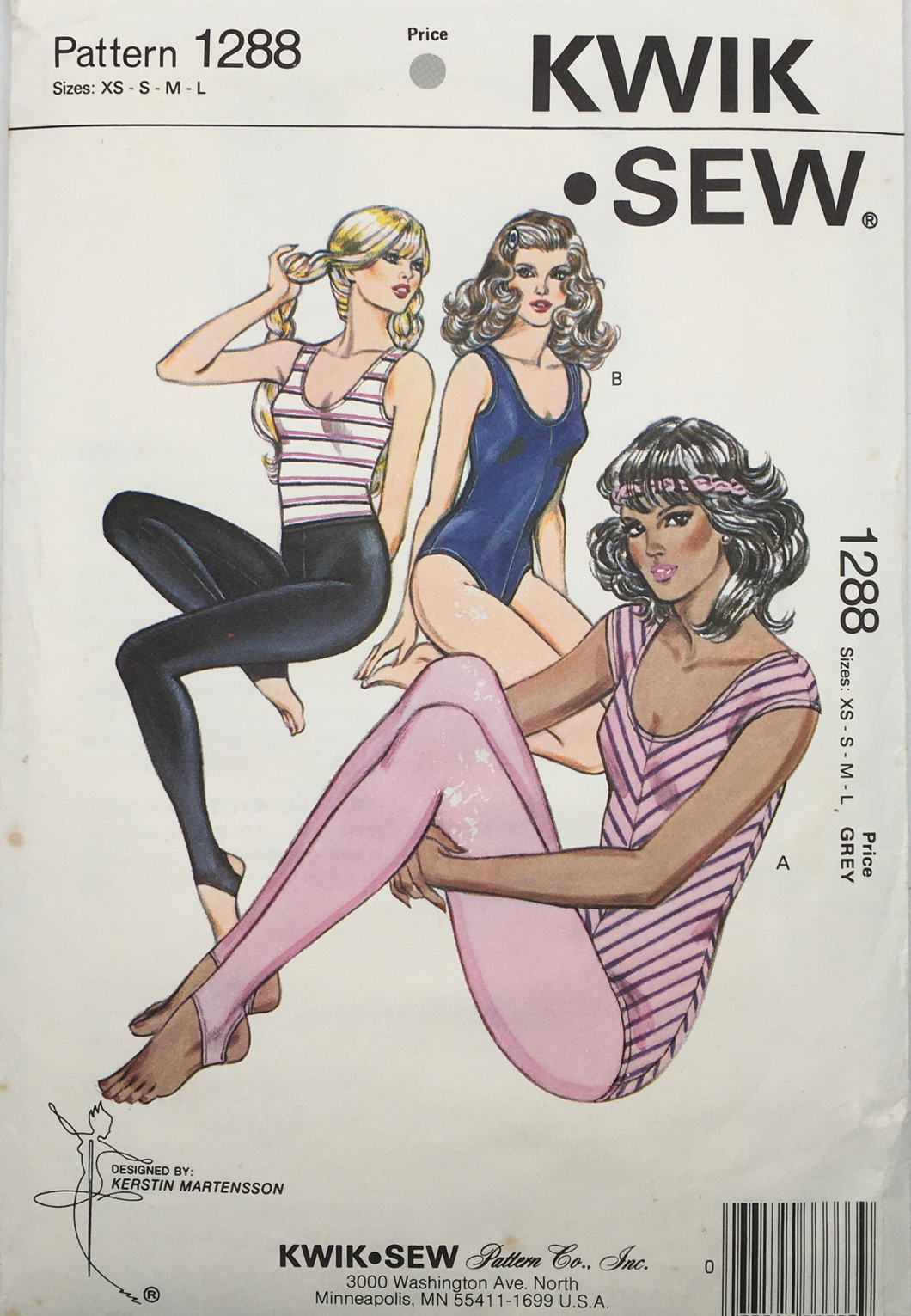 1980’s Vintage Sewing Pattern: Kwik Sew 1288