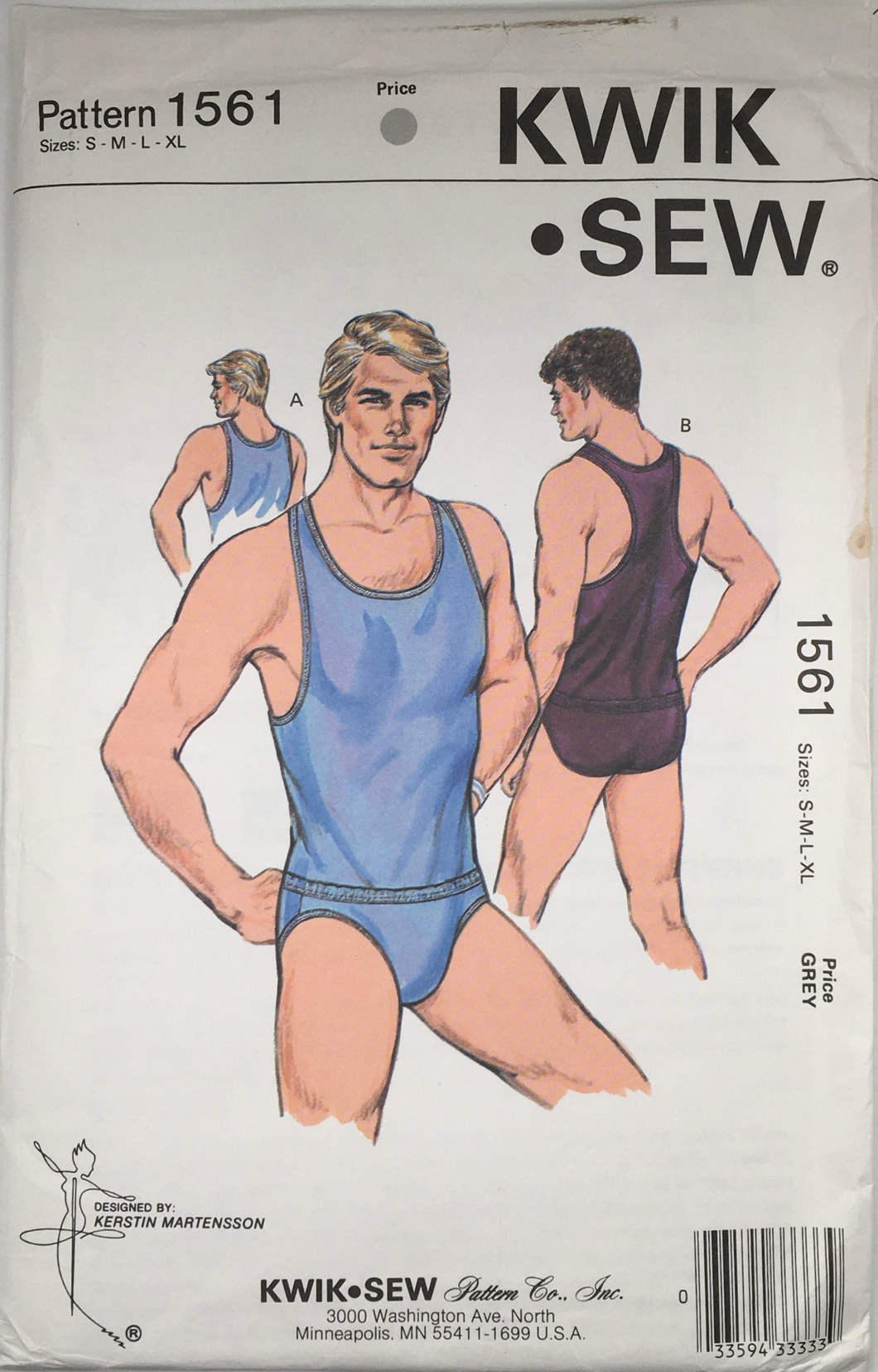 1986 Vintage Sewing Pattern: Kwik Sew 1561