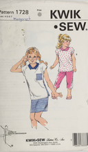 Load image into Gallery viewer, 1980&#39;s Vintage Sewing Pattern: Kwik Sew 1728
