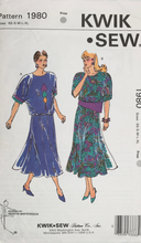 Load image into Gallery viewer, 1980&#39;s Vintage Sewing Pattern: Kwik Sew 1980
