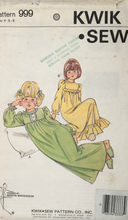 Load image into Gallery viewer, 1970&#39;s Vintage Sewing Pattern: Kwik Sew 999
