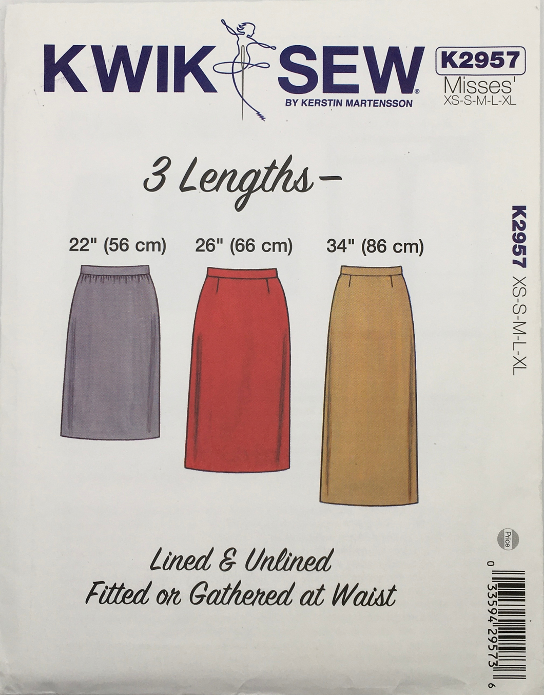 2012 Sewing Pattern: Kwik Sew K2957