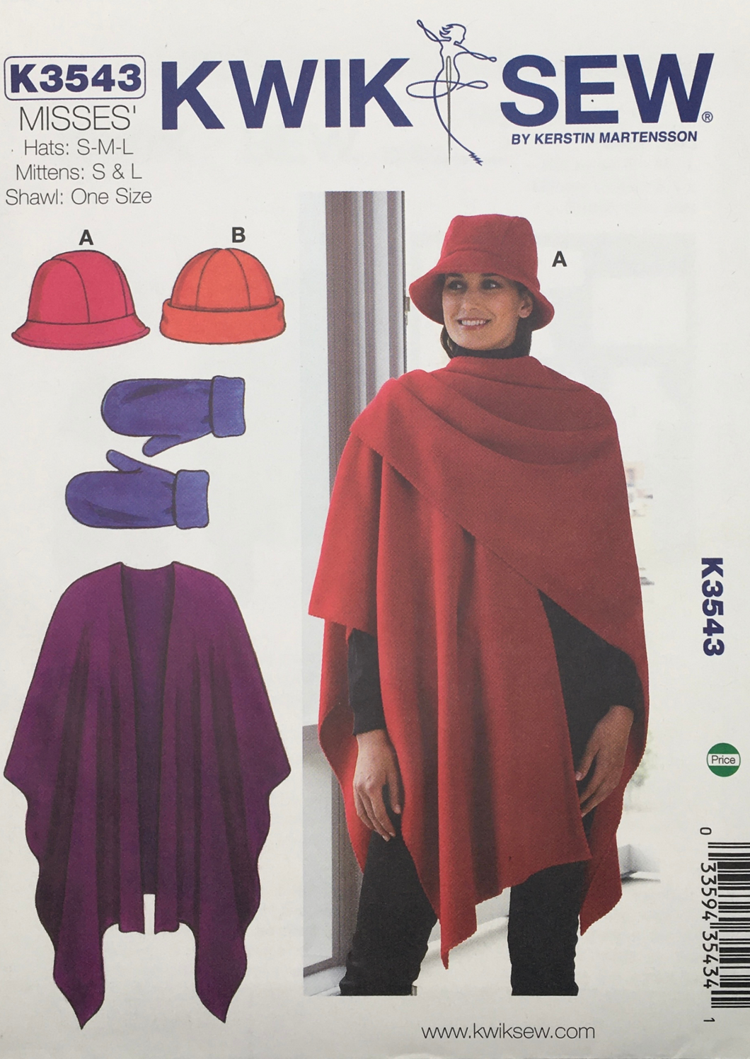 2013 Sewing Pattern: Kwik Sew K3543