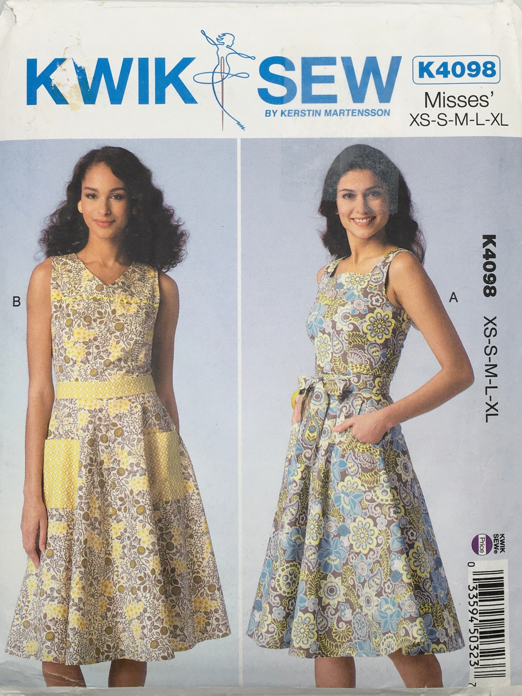 2015 Sewing Pattern: KwikSew K4098