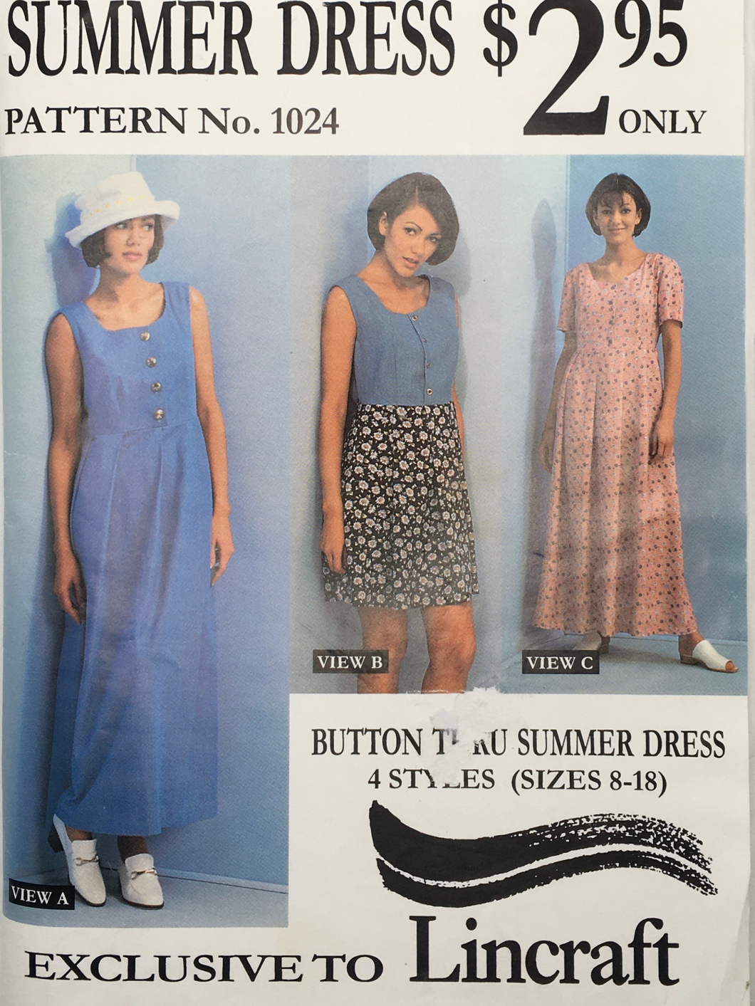 Vintage Sewing Pattern: Lincraft 1024