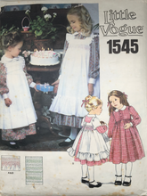 Load image into Gallery viewer, 1985 Vintage Sewing Pattern: Little Vogue 1545
