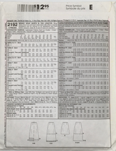 Load image into Gallery viewer, 1999 Vintage Sewing Pattern: McCalls 2192
