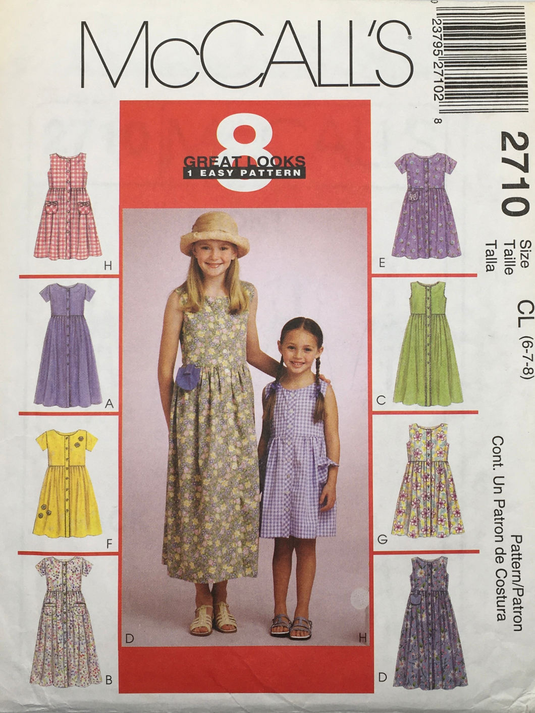 2000  Sewing Pattern: McCalls 2710