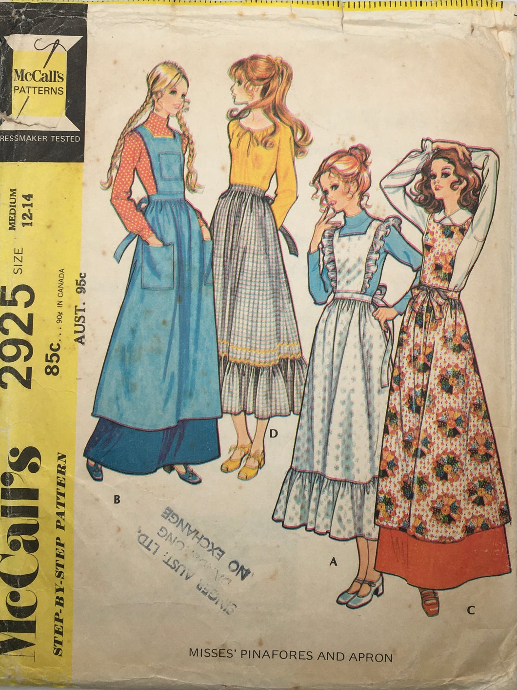 1971 Vintage Sewing Pattern: McCalls 2925