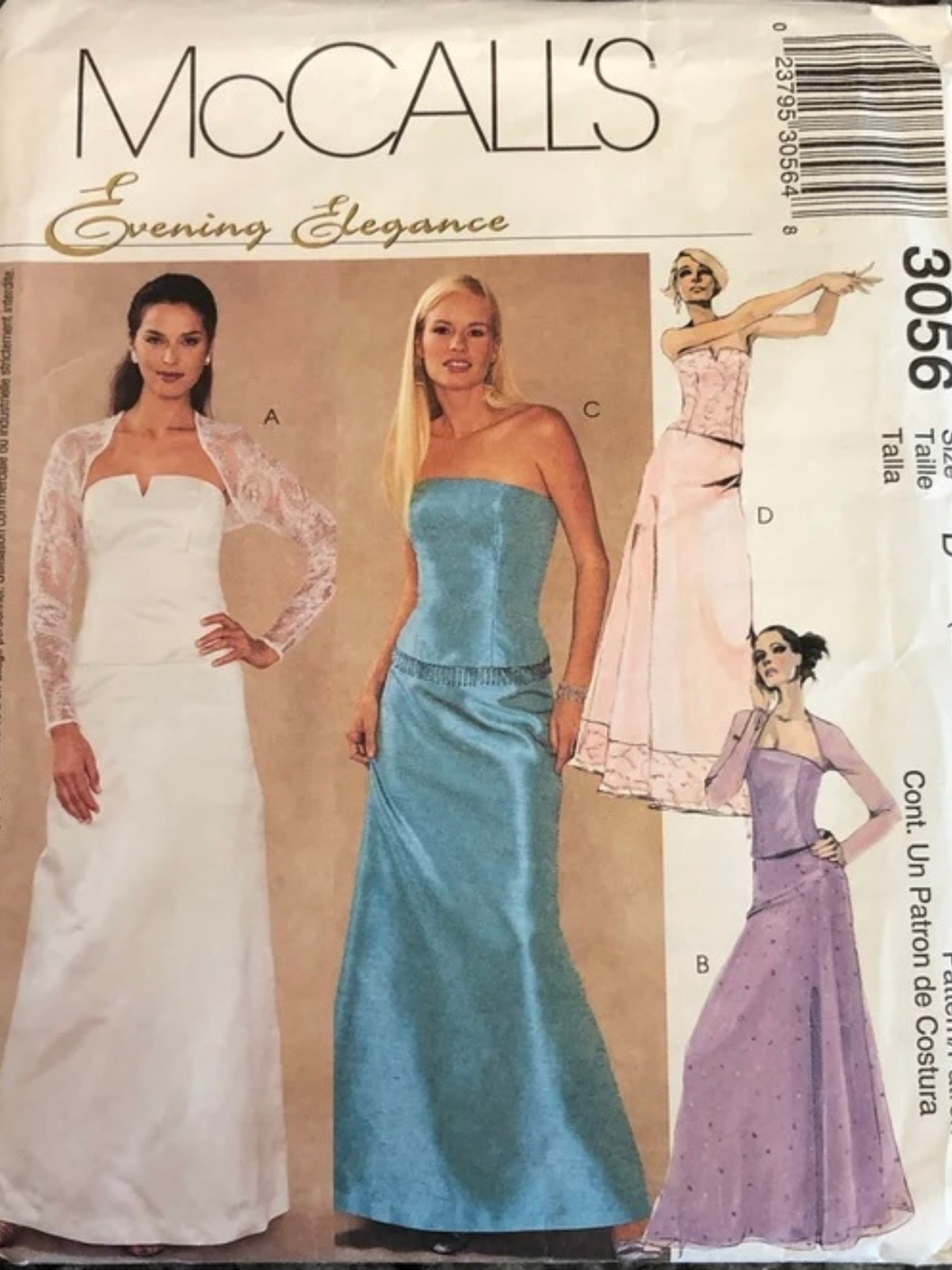 2002 Sewing Pattern: McCalls 3056