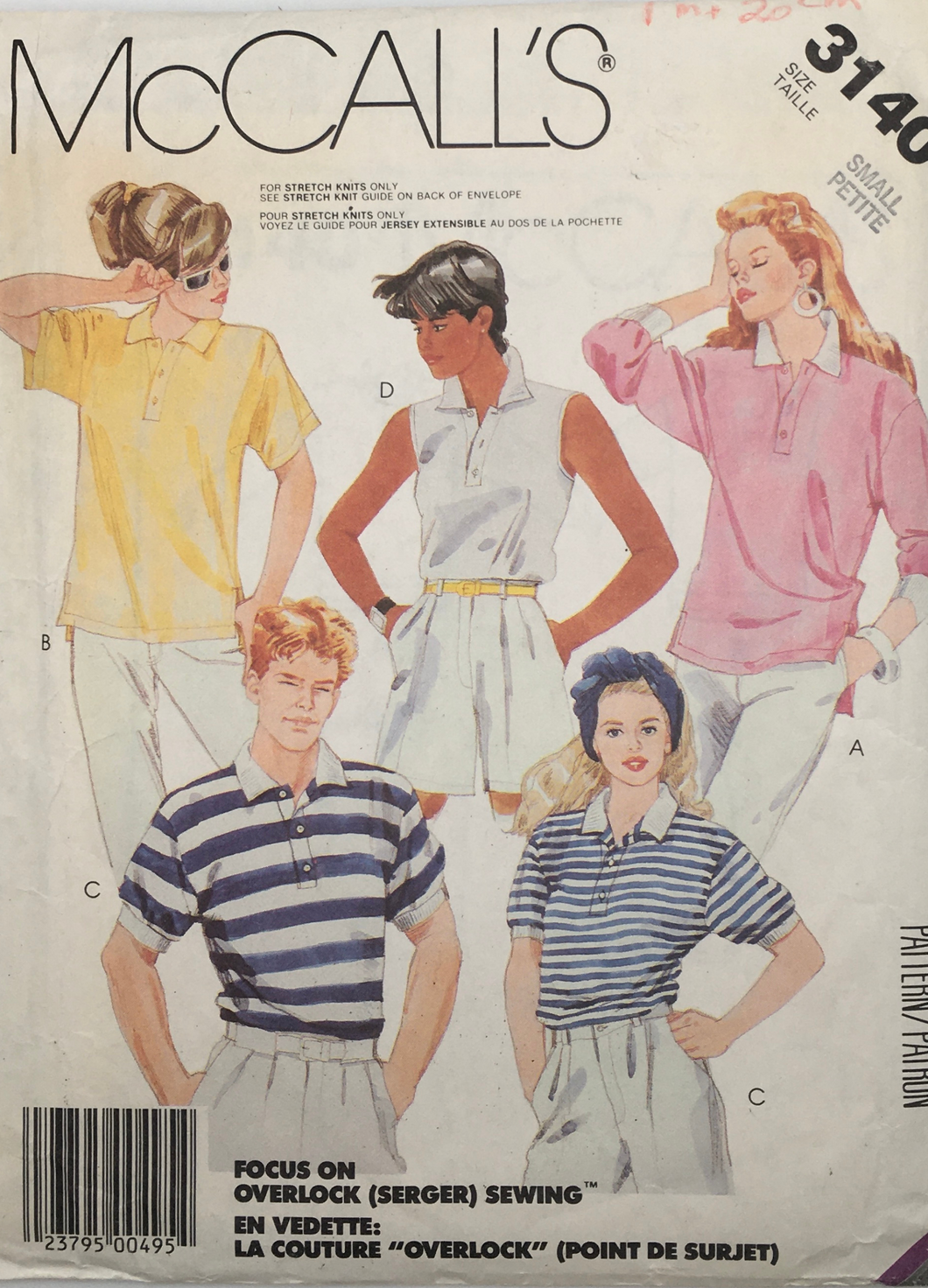 1987 Vintage Sewing Pattern: McCalls 3140